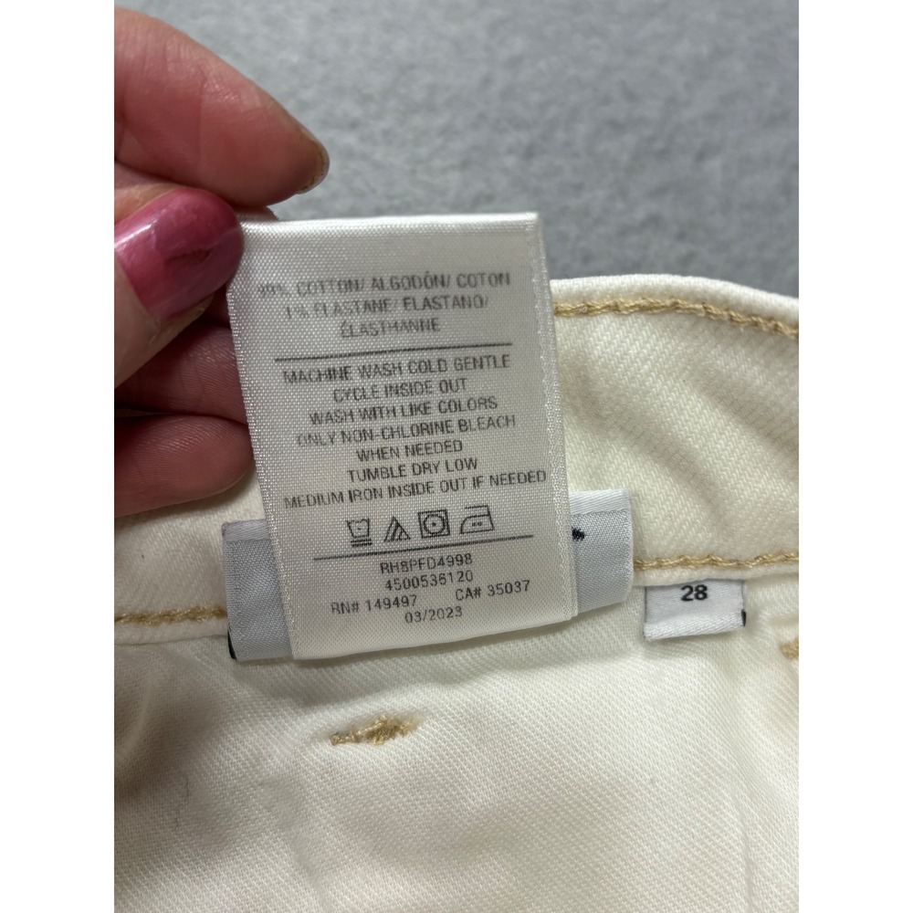 Joe's Jeans The Alex Shorts Women 28 White High Rise‎ Frayed Hem Button Fly - Picture 12 of 16